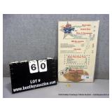 SIGNED BILL BATES 40 COWBOY GRILL MENU