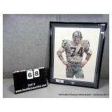 FRAMED PRINT OF BOB LILLY- DEFENSIVE TACKLE- 1961-