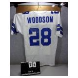 SIGNED DALLAS COWBOYS #28 DARREN WOODSON JERSEY
