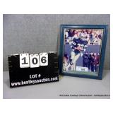 FRAMED PHOTO OF TONY DORSETT #33 W/ CERTIFICATE OF