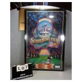 FRAMED PRINT OF MILLER LITE ATLANTA SUPER BOWL XXV