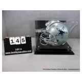 SIGNED JAY NOVACEK #84 FOOTBALL HELMET W/ DISPLAY