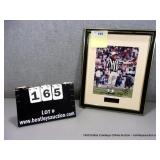 SIGNED AND FRAMED PHOTO OF REFREE RED CASHION- 12"