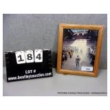 FRAMED AND SIGNED PHOTO OF TROY AIKMAN, #8- 9"X11