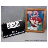 SIGNED AND FRAMED PICTURE OF KANSAS CITY CHIEF JOE