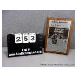 THE DALLAS MORNING NEWS "BACK TO BACK CHAMPS" PL