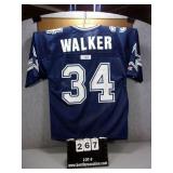 BLUE #34 HERSCHEL WALKER JERSEY- NOT SIGNED