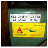 16.5 CFM 175 PSI COMPRESSOR 16.5 CFM 175 PSI COMPRESSOR