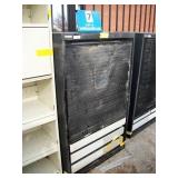 WRIGHT LINE BLACK STORAGE CABINET W/ ROLL UP DOOR