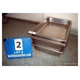 ASSORTED SIZE METAL PANS (4X MONEY) ASSORTED SIZE METAL PANS (4X MONEY)