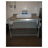 STAINLESS CASTERED METRO TABLE STAINLESS CASTERED METRO TABLE