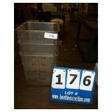 PLASTIC 8 QT FOOD PANS (3X MONEY) PLASTIC 8 QT FOOD PANS (3X MONEY)