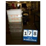 PLASTIC 8 QT FOOD PANS (6X MONEY) PLASTIC 8 QT FOOD PANS (6X MONEY)