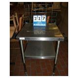 CASTERED STAINLESS STEEL TABLE CASTERED STAINLESS STEEL TABLE