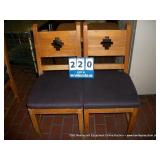 WOOD/CUSHION DINING ROOM CHAIR (2X MONEY)