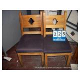 WOOD/CUSHION DINING ROOM CHAIR (2X MONEY)