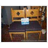 WOOD/CUSHION DINING ROOM CHAIR (2X MONEY)