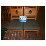 WOOD/CUSHION DINING ROOM CHAIR (2X MONEY)