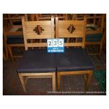 WOOD/CUSHION DINING ROOM CHAIR (2X MONEY)