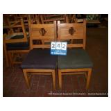 WOOD/CUSHION DINING ROOM CHAIR (2X MONEY)