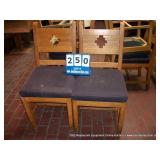 WOOD/CUSHION DINING ROOM CHAIR (2X MONEY)