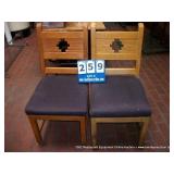 WOOD/CUSHION DINING ROOM CHAIR (2X MONEY)