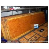 WOOD/METAL FOLDING TABLE, 30" X 30" X 96" WOOD/METAL FOLDING TABLE, 30" X 30" X 96"