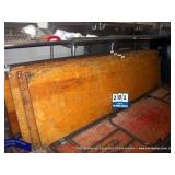 WOOD/METAL FOLDING TABLE, 30" X 30" X 96" WOOD/METAL FOLDING TABLE, 30" X 30" X 96"