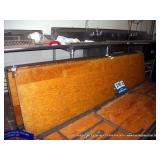 WOOD/METAL FOLDING TABLE, 30" X 30" X 96" WOOD/METAL FOLDING TABLE, 30" X 30" X 96"