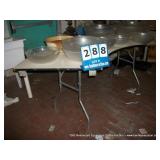 WOOD/METAL FOLDING TABLE - SECTIONAL WOOD/METAL FOLDING TABLE - SECTIONAL