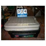 PLASTIC BIN/TOTE: DECORATIVE ROUND VASES PLASTIC BIN/TOTE: DECORATIVE ROUND VASES