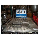 LOT: ASSORTED METAL RACKS(WIRE) & TRAYS LOT: ASSORTED METAL RACKS(WIRE) & TRAYS