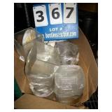 BOX: ASSORTED DECORATIVE GLASSWARE BOX: ASSORTED DECORATIVE GLASSWARE