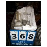 BOX: ASSORTED DECORATIVE GLASSWARE, GOBLETS BOX: ASSORTED DECORATIVE GLASSWARE, GOBLETS
