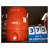 ORANGE IGLOO COOLER (NO LID)