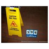 CAUTION WET FLOOR SIGN