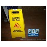 CAUTION WET FLOOR SIGN