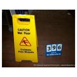 CAUTION WET FLOOR SIGN