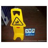 CAUTION WET FLOOR SIGN