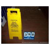 CAUTION WET FLOOR SIGN