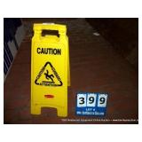 CAUTION WET FLOOR SIGN