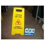 RUBBERMAID CAUTION SIGN