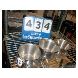 STAINLESS STEEL BOWLS-SMALL (3X MONEY) STAINLESS STEEL BOWLS-SMALL (3X MONEY)