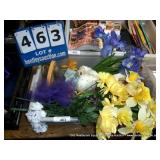 BIN: ASSORTED DECORATIVE FLOWERS BIN: ASSORTED DECORATIVE FLOWERS