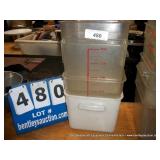 PLASTIC SQUARE CONTAINER, 8 QT (4X MONEY)