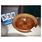 WOOD/CERAMIC SALAD BOWL (2X MONEY)