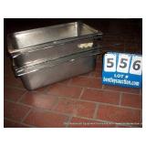 STAINLESS STEEL FOOD WARMER PANS (5X MONEY)