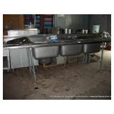 STAINLESS 3 WELL SINK STAINLESS 3 WELL SINK