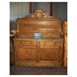 WOOD CABINET, 2 DRAWER, 2 DOOR