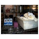 BIN: ASSORTED DECORATIVE GLASSWARE BIN: ASSORTED DECORATIVE GLASSWARE